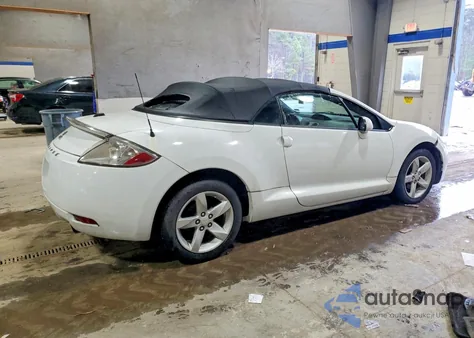 2008 Mitsubishi Eclipse Spyder Gs z USA, uszkodzony, nr VIN 4A3AL25F08E040160